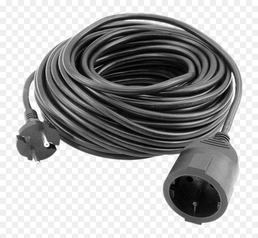 Verlengkabel 20 Meter, HD Png Download - electrical cord png