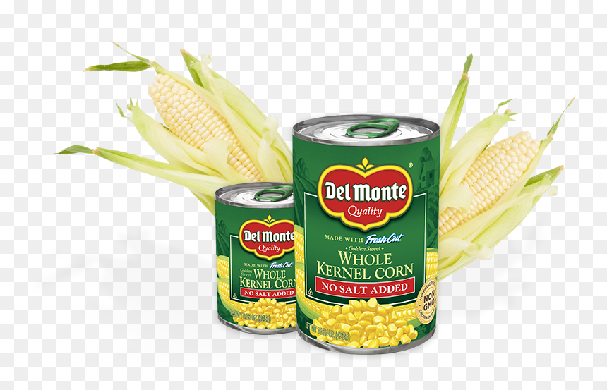 White And Yellow Corn In A Can, HD Png Download - corn kernel png