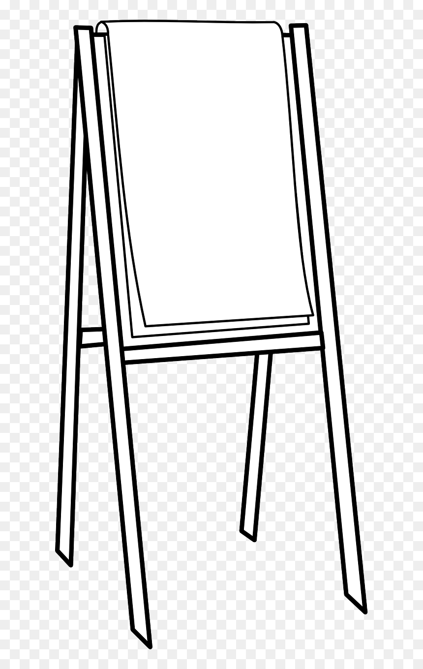 Clipart Flipchart, HD Png Download - art easel png