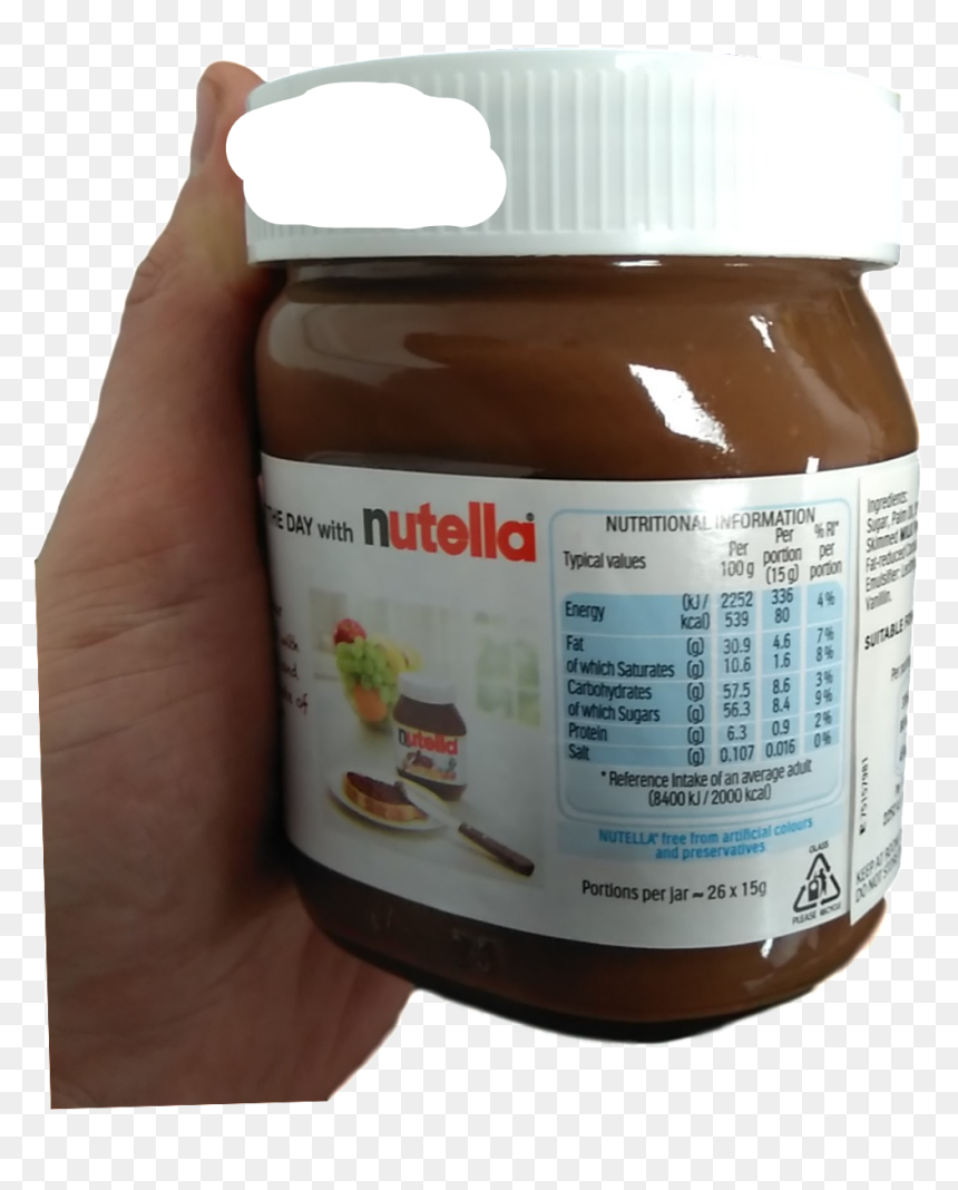 Chocolate, HD Png Download - nutella jar png