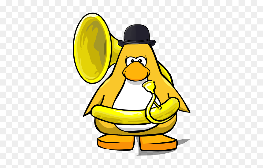 Club Penguin Tubas, HD Png Download - blood gang png