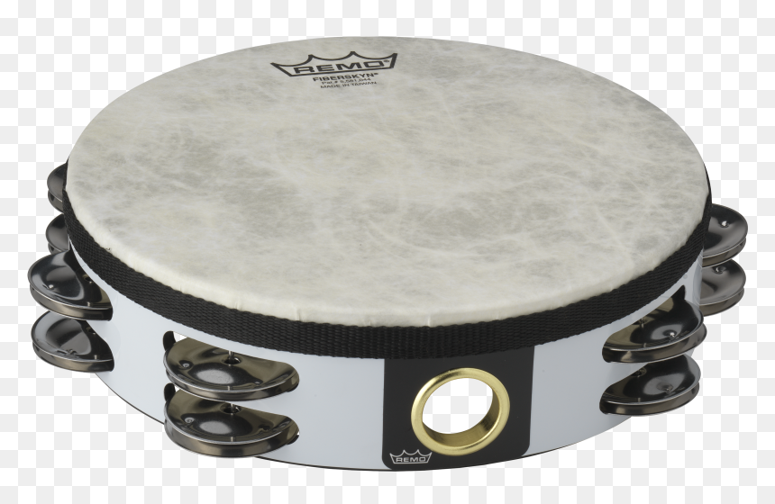 Remo Fiberskyn 3 White Tambourine, HD Png Download - tambourine png