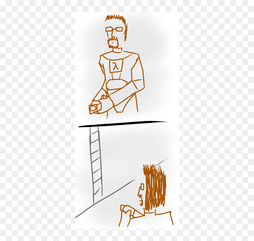 Half Life 2 Fanart, HD Png Download - gordon freeman png
