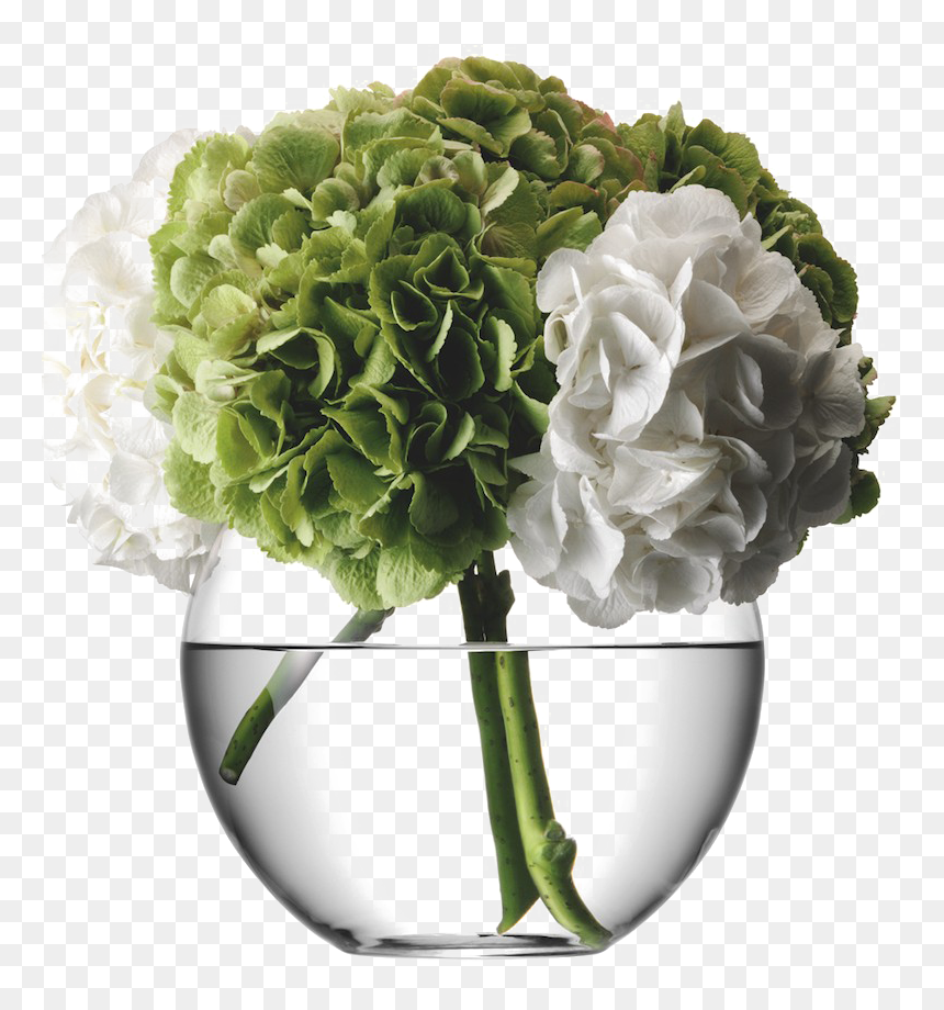 Green Flower Vase Png, Transparent Png - flower cross png