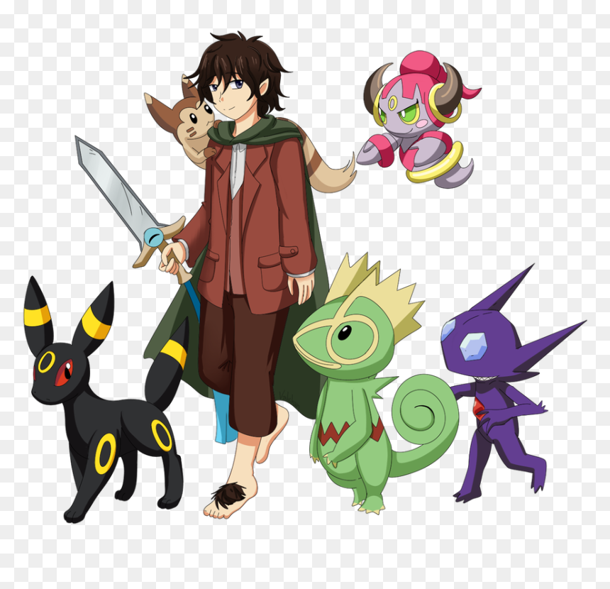 Lord Of The Rings Pokemon Crossover, HD Png Download - frodo baggins png