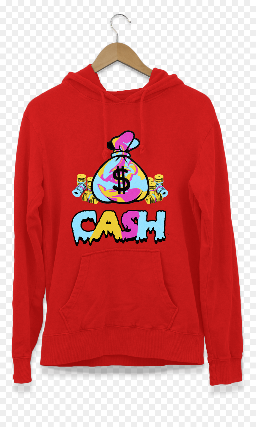 Sweatshirt, HD Png Download - bag of cash png