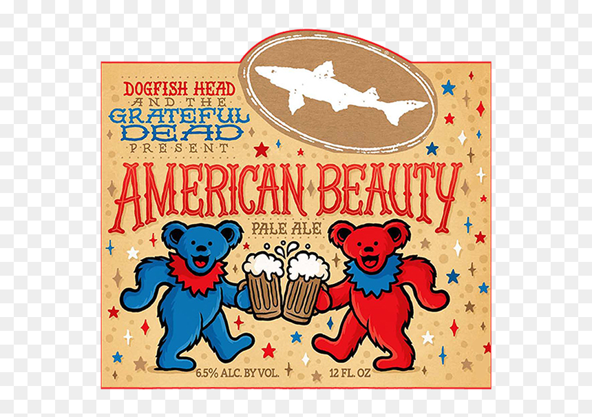 American Beauty Dogfish Head Beer, HD Png Download - grateful dead bears png