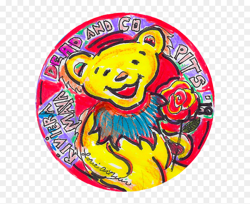 Circle, HD Png Download - grateful dead bears png