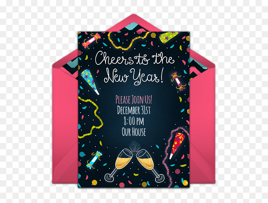 Christmas Card, HD Png Download - new year's confetti png