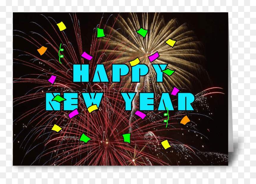 Fireworks, HD Png Download - new year's confetti png