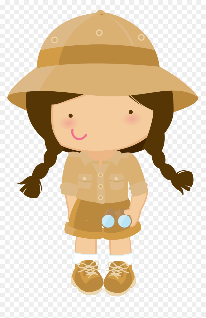 Safari Girl Clip Art Png, Transparent Png - fedora clipart png