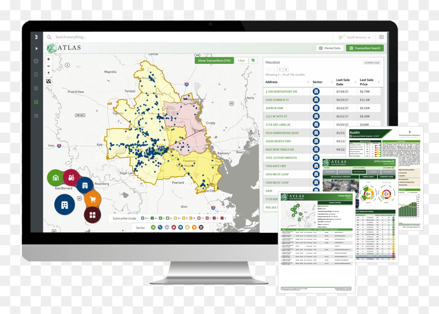 Analytics Real Estate Platform, HD Png Download - green street sign png