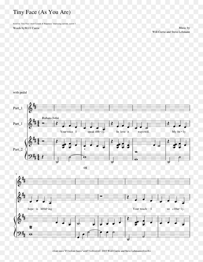 Appalachian Sheet Music, HD Png Download - cyanide and happiness png