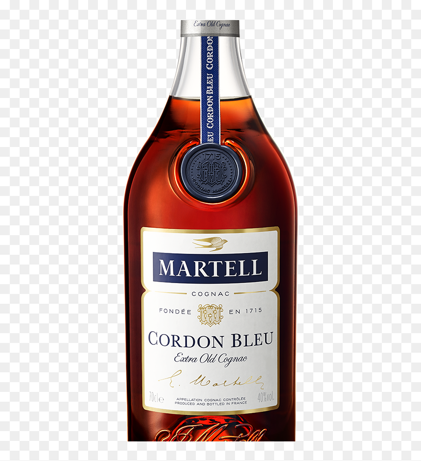 Martell Cordon Bleu Bottle, HD Png Download - cognac png