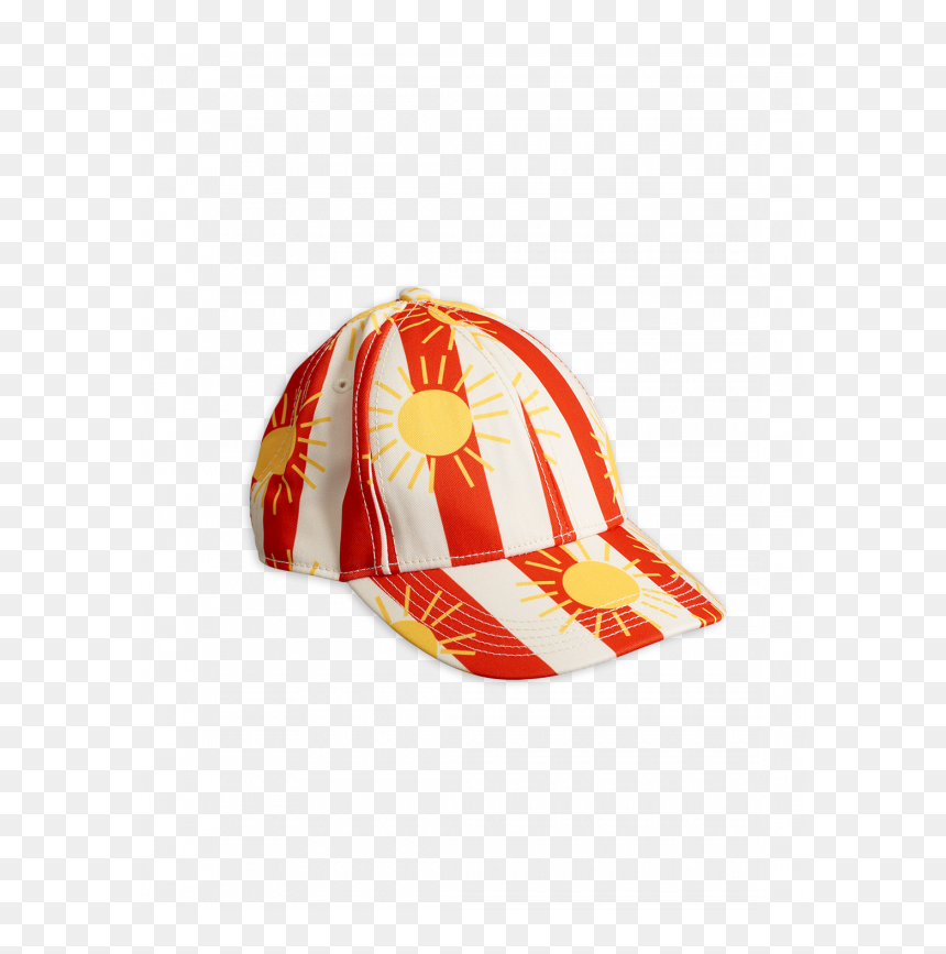Mini Rodini Sun Stripe Cap, HD Png Download - red baseball hat png