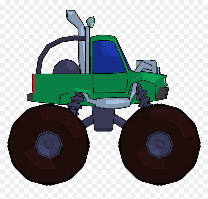 Cartoon Truck Side View, HD Png Download - truck cartoon png