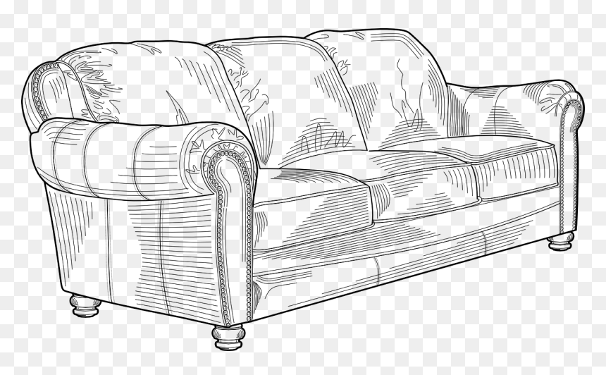 Couch Clip Art, HD Png Download - cartoon couch png