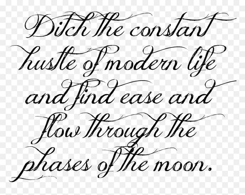 Calligraphy, HD Png Download - moon cycle png