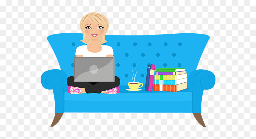 Sitting, HD Png Download - cartoon couch png