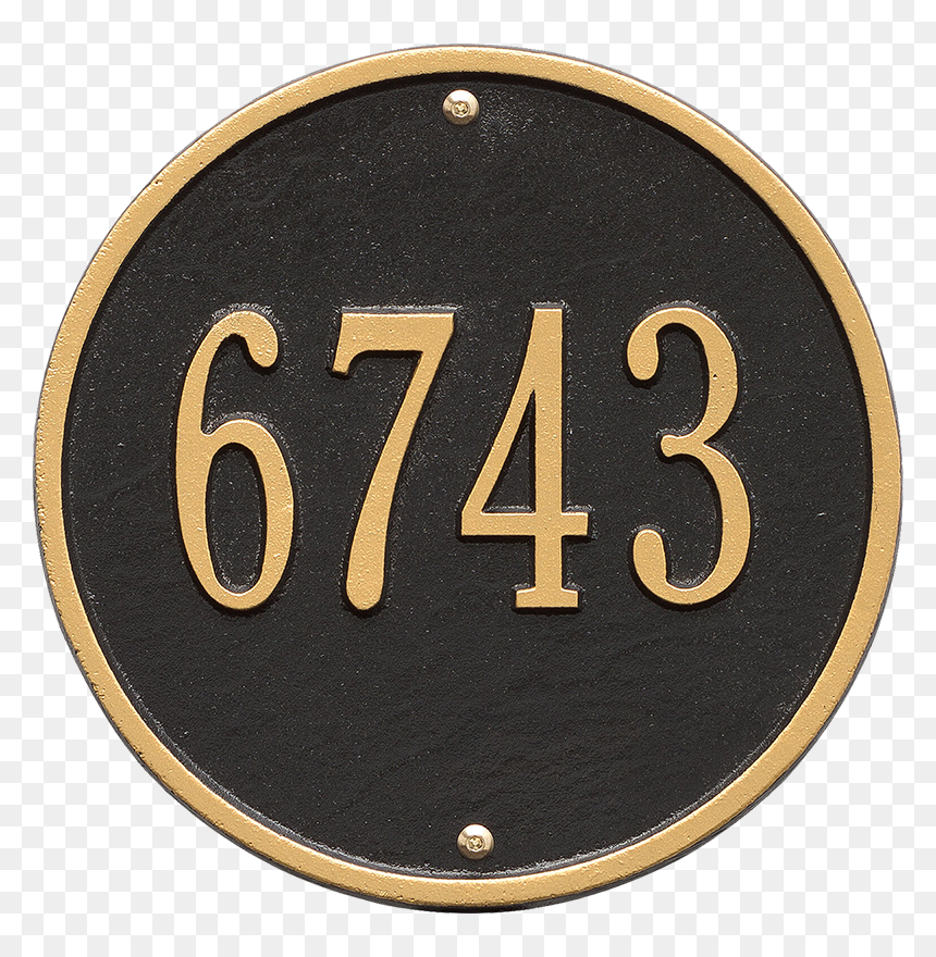 Number, HD Png Download - metal plaque png