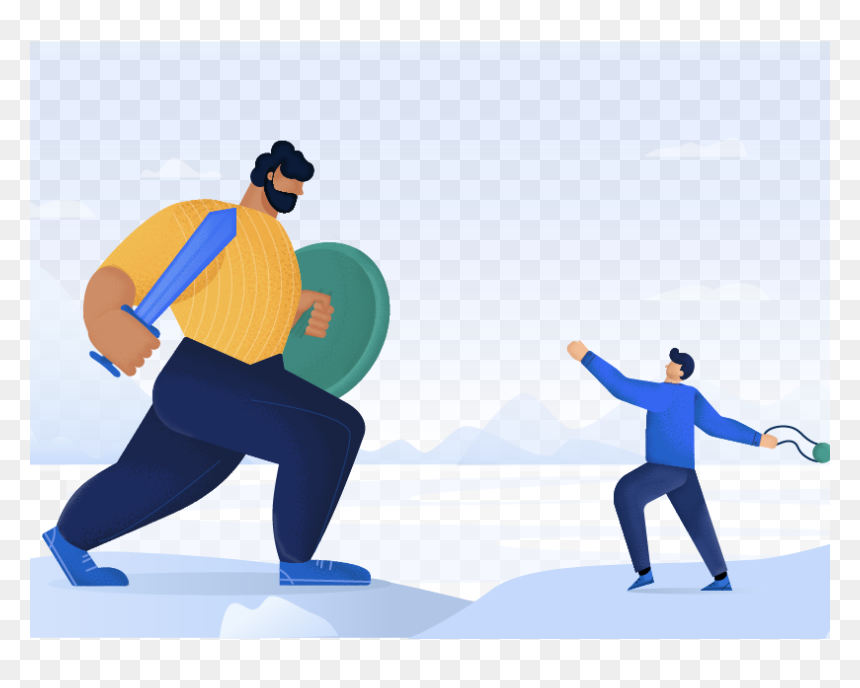 Illustration, HD Png Download - david and goliath png