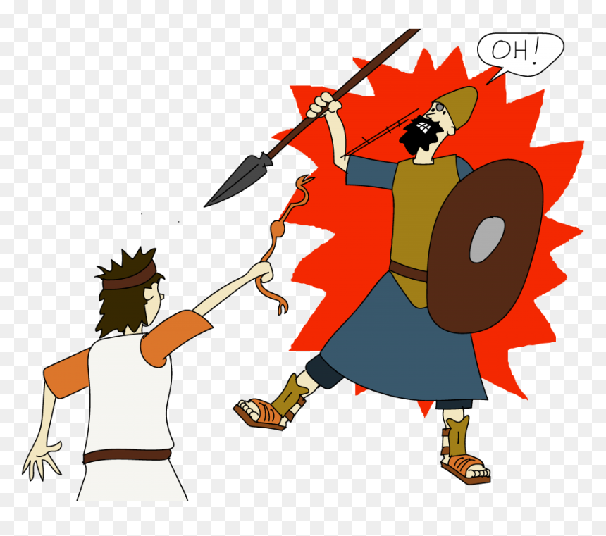 Cartoon, HD Png Download - david and goliath png
