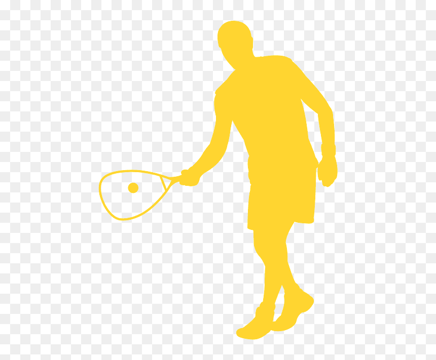 Squash Tennis, HD Png Download - badminton silhouette png