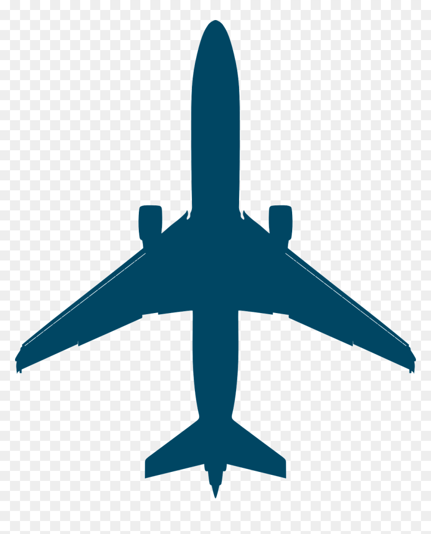 Plane Silhouette, HD Png Download - alas vector png