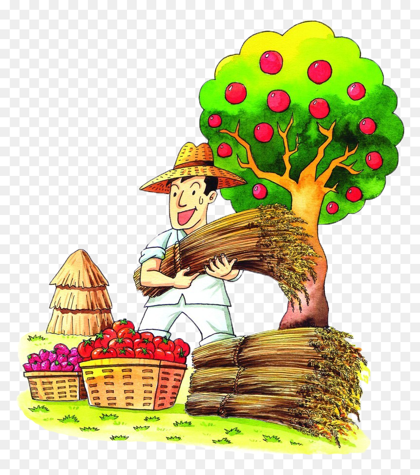 Farmers Png, Transparent Png - cartoon basket png
