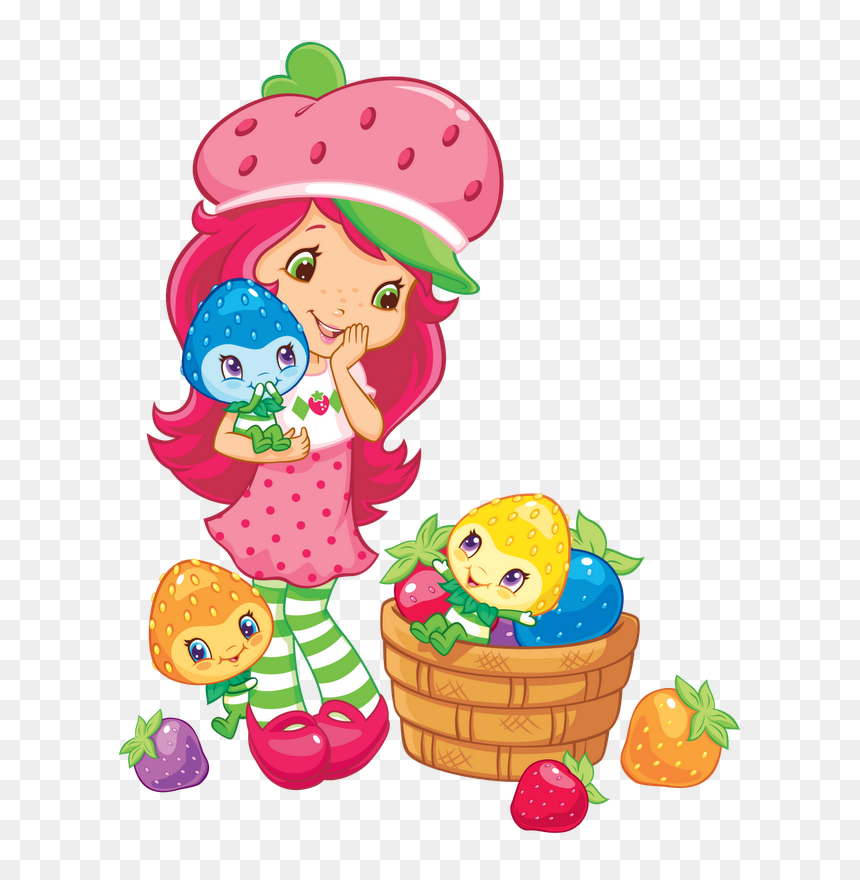 Strawberry Shortcake Cartoon Png, Transparent Png - cartoon basket png