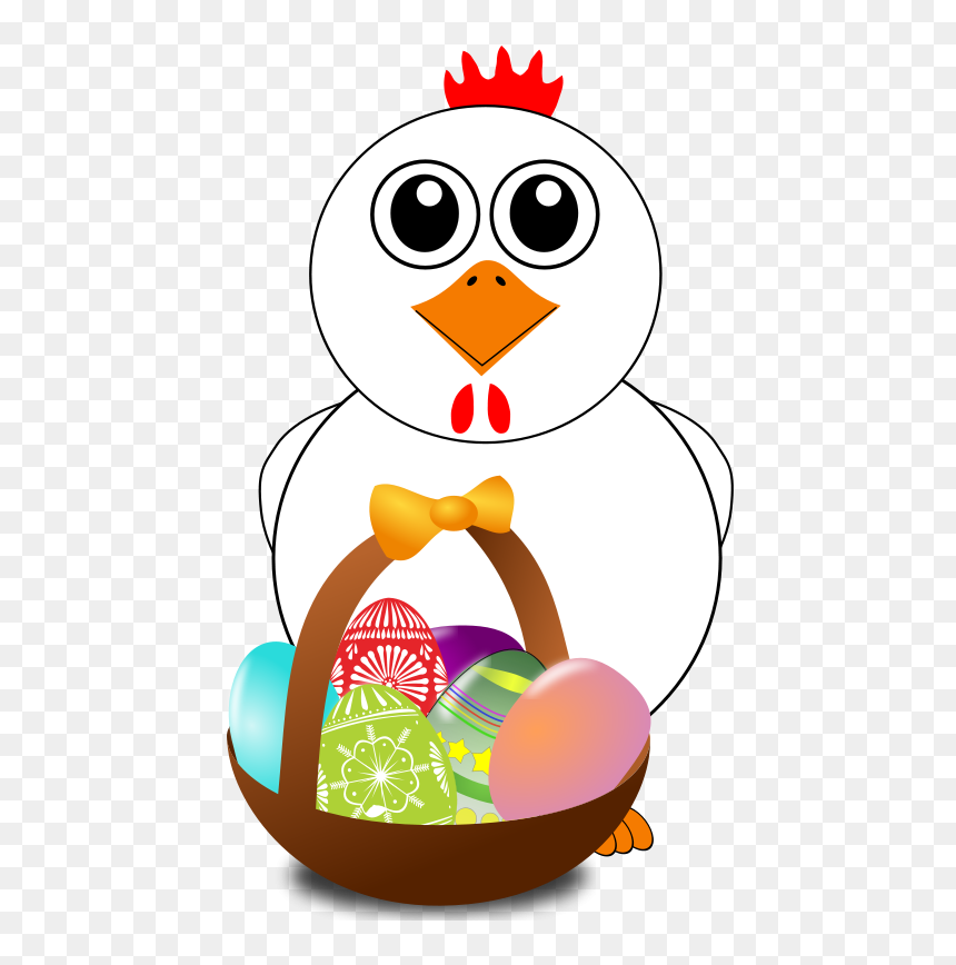 Easter Egg Raffle Cartoon, HD Png Download - cartoon basket png