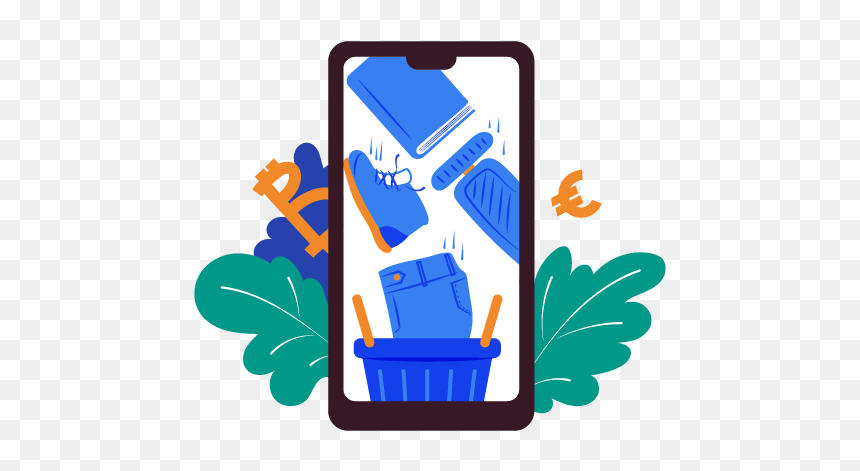 Smartphone, HD Png Download - cartoon basket png