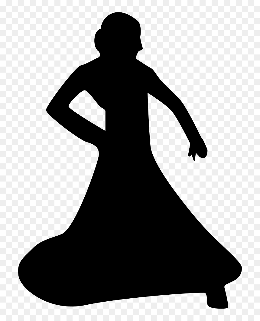 Icono Mujer Vestido, HD Png Download - dancing woman png