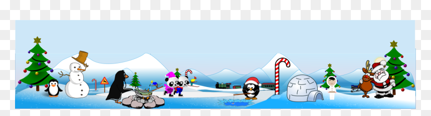 North Pole Santa Scene, HD Png Download - winter scene png