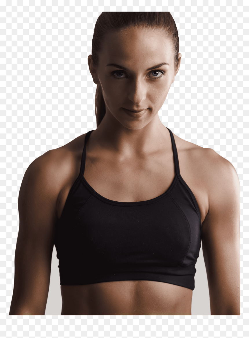Sports Bra, HD Png Download - fitness woman png