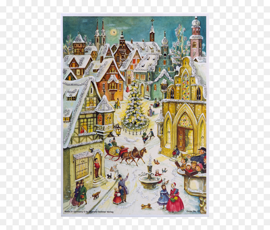 Feliz Navidad Queridos Primos, HD Png Download - winter scene png