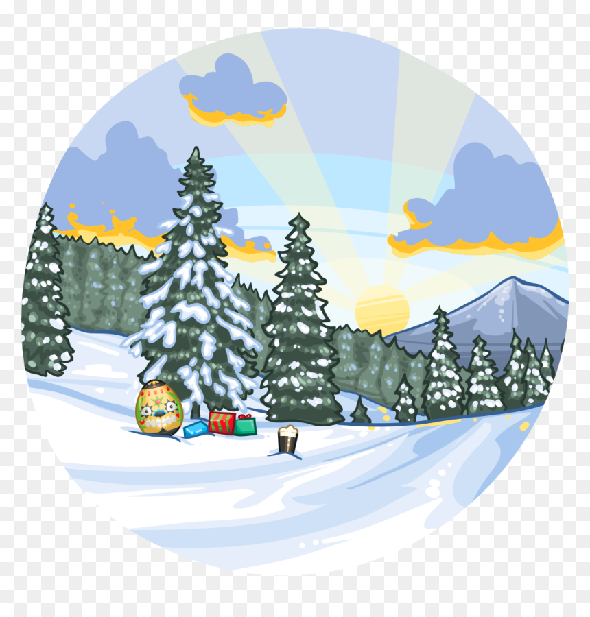 Illustration, HD Png Download - winter scene png
