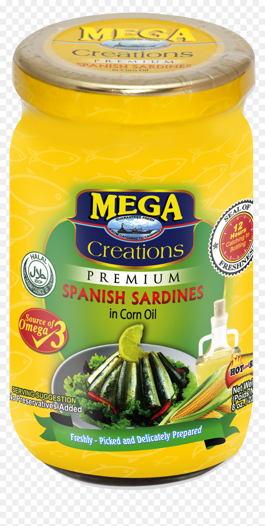 Mega Spanish Sardines, HD Png Download - sardines png