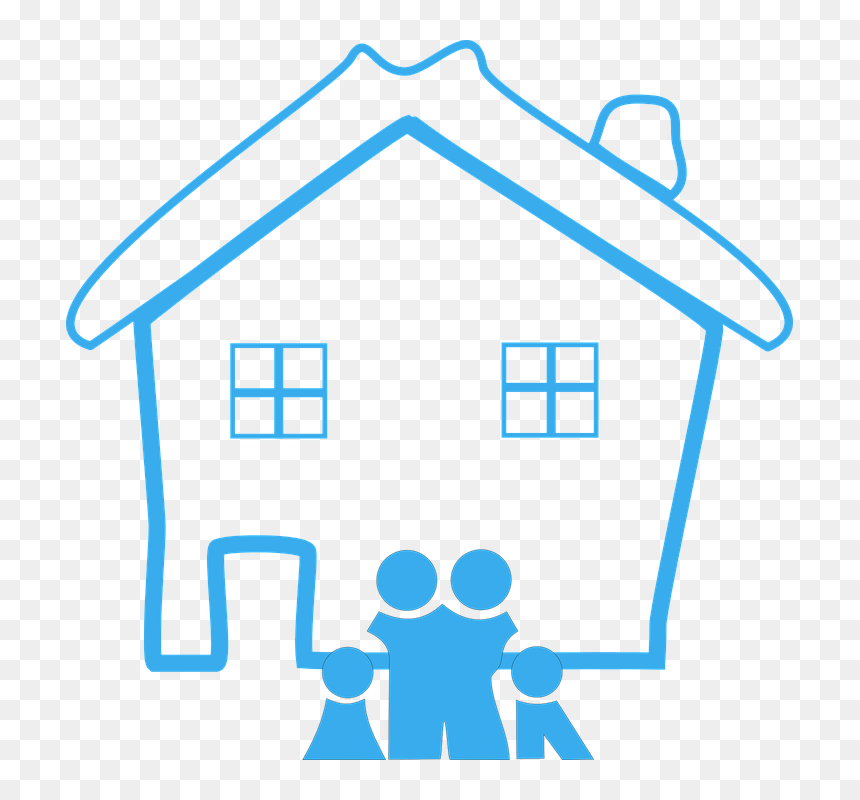 House Family Clip Art, HD Png Download - familia feliz png