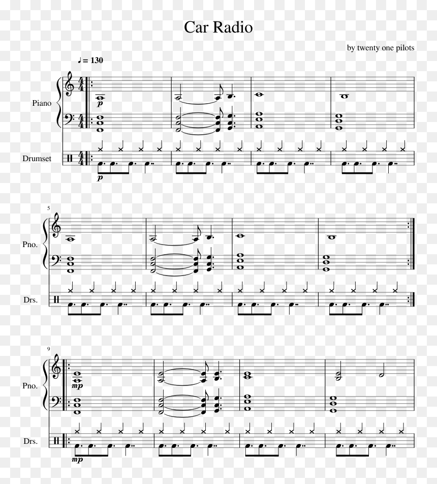 Car Radio Partitura Piano, HD Png Download - car radio png