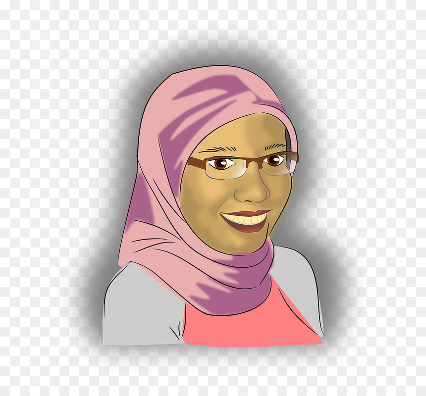 Muslim Old Woman Clipart, HD Png Download - muslimah png