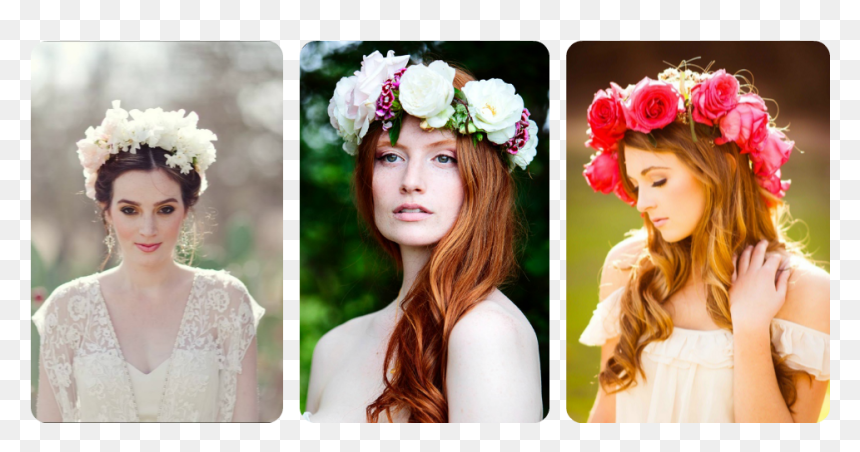 Decoracion En El Cabello Con Flores, HD Png Download - coronas de flores png