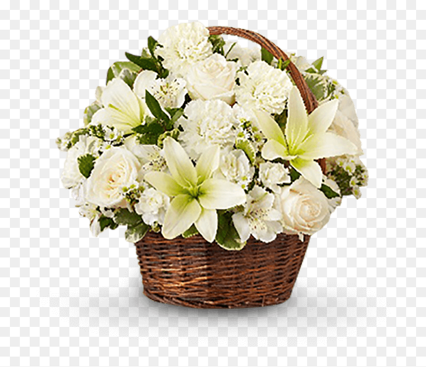 Cesto De Flores, HD Png Download - coronas de flores png