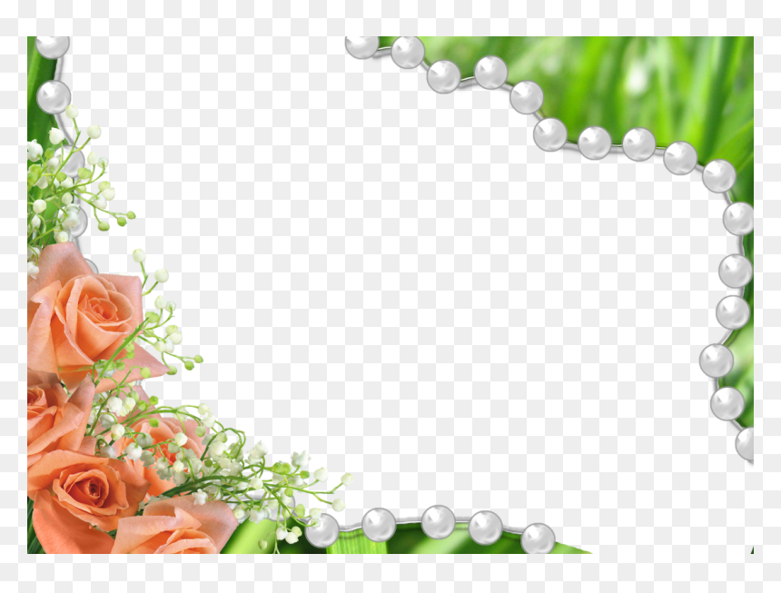 Moldura Para Foto Com Rosas, HD Png Download - moldura pergaminho png