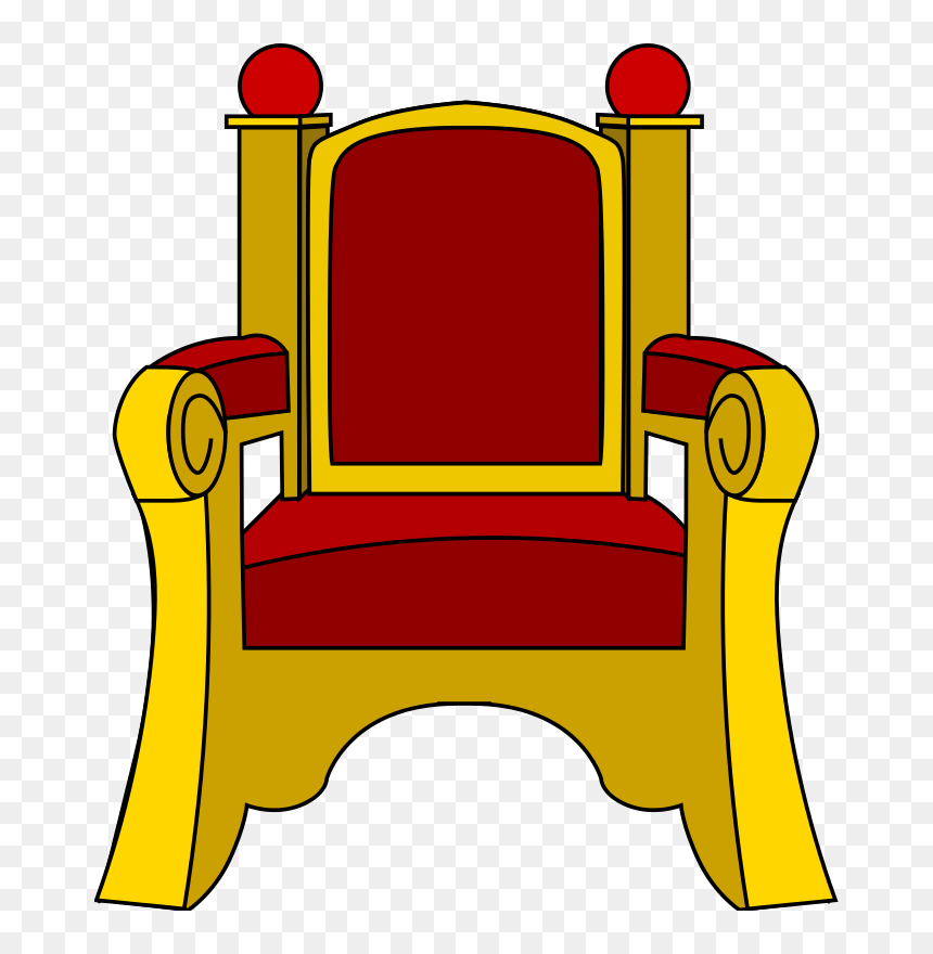 Transparent Background Throne Clipart, HD Png Download - cartoon chair png