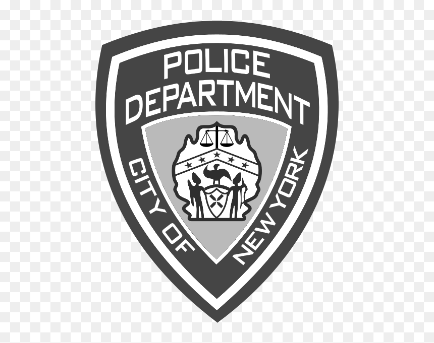 Nypd Black And White, HD Png Download - nypd badge png