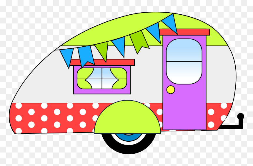 Car Camping Vector Png, Transparent Png - vintage camper png