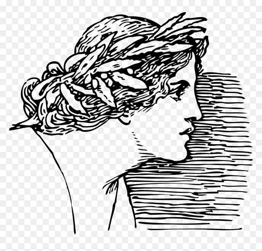 Women In Rome Drawing, HD Png Download - roman wreath png