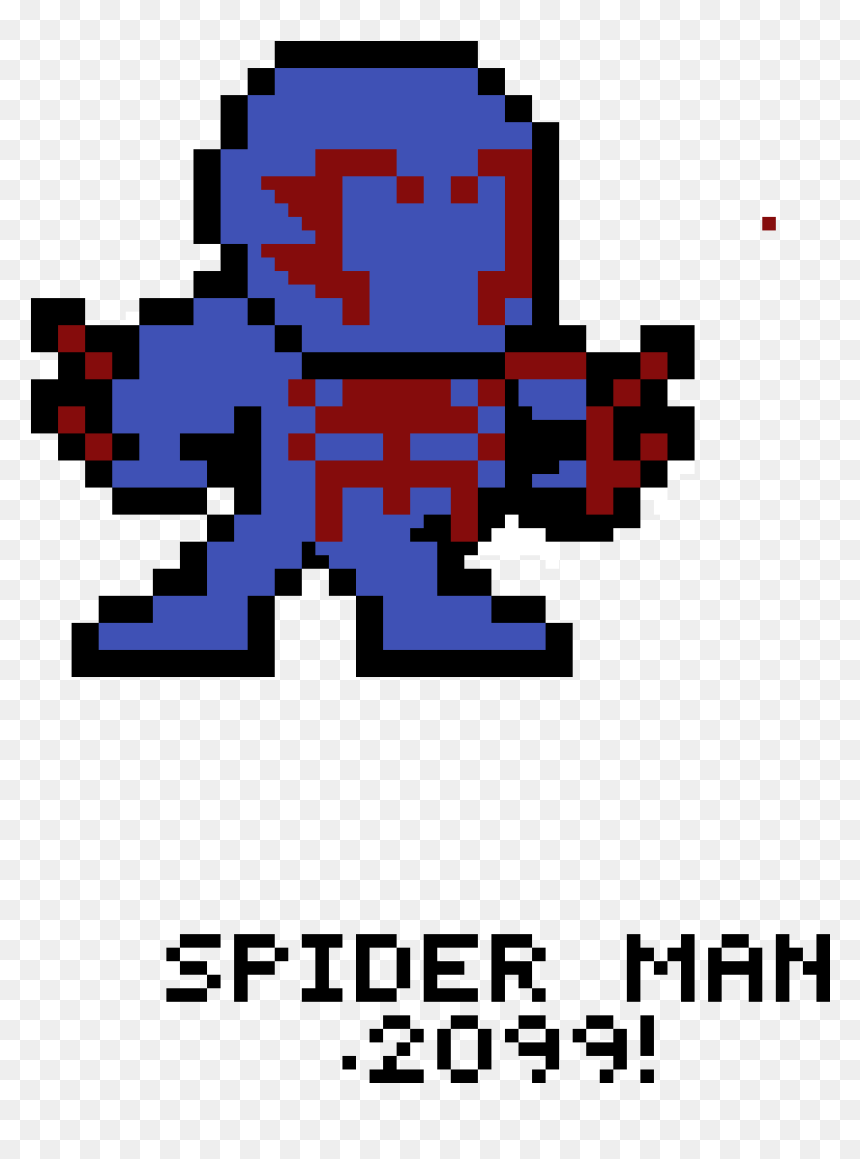 Deadpool Pixel Art, HD Png Download - spiderman 2099 png