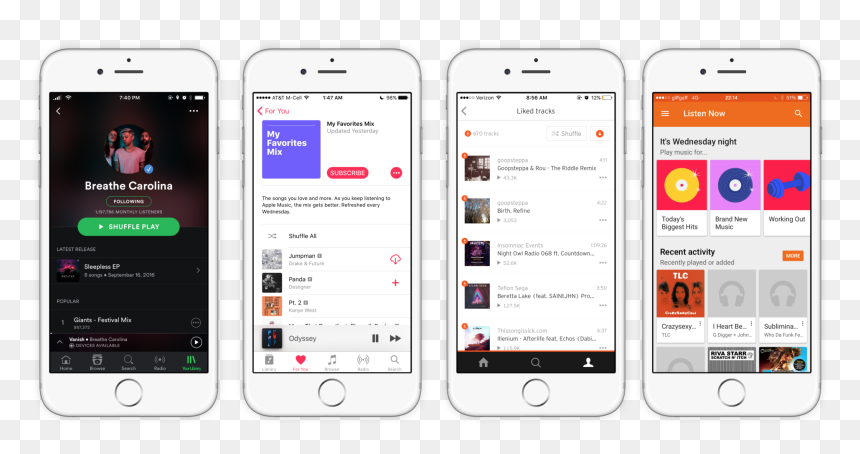 Iphone, HD Png Download - spotify music png